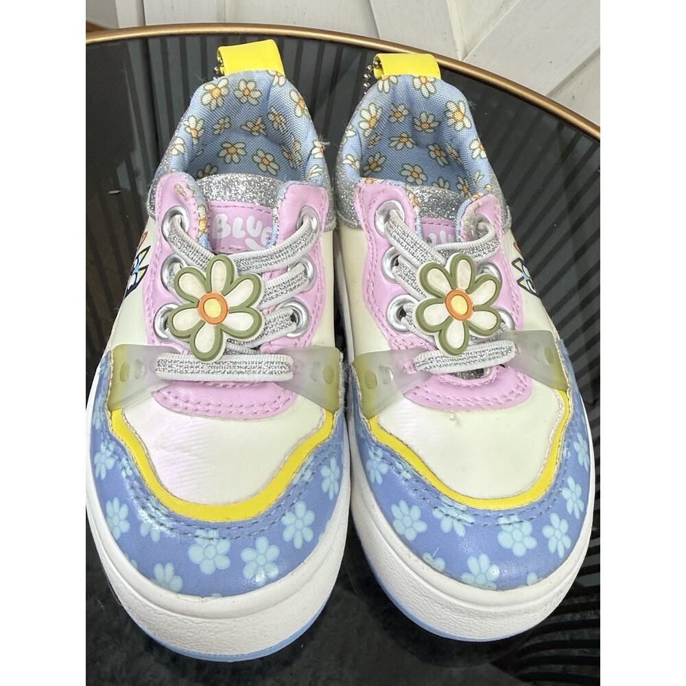 Ground Up Bluey Bingo Girls Size 6 Toddler Floral Low Top Slip On Sneakers Shoes - Picture 10 of 12